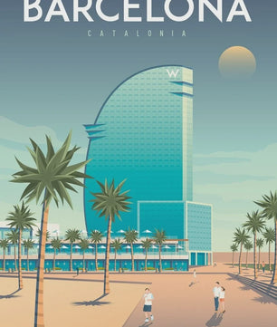 Nordic Canvas Poster: Kleurrijke Reisposters van Europese Steden - Parijs, Nice, Monaco