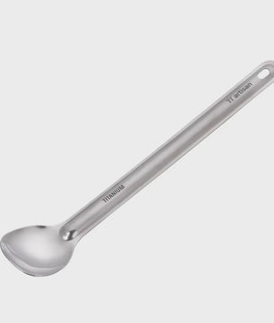 Tiartisan Titanium Spork: Ultralichte Lange Lepel & Vork voor Outdoor Avonturen