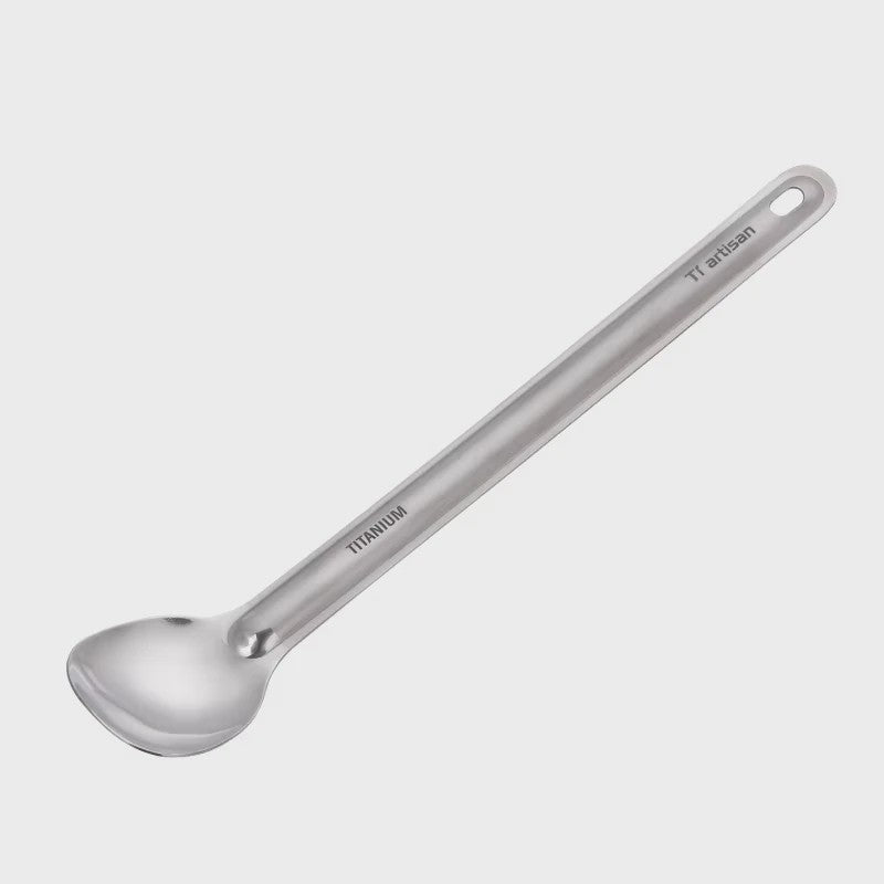 Tiartisan Titanium Spork: Ultralichte Lange Lepel & Vork voor Outdoor Avonturen