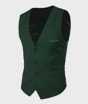 Stijlvol Heren Gilet - Slim Fit voor Bruiloft, Feest of Zakelijk