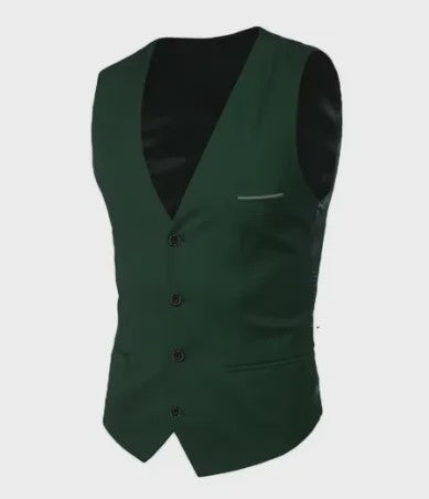 Stijlvol Heren Gilet - Slim Fit voor Bruiloft, Feest of Zakelijk