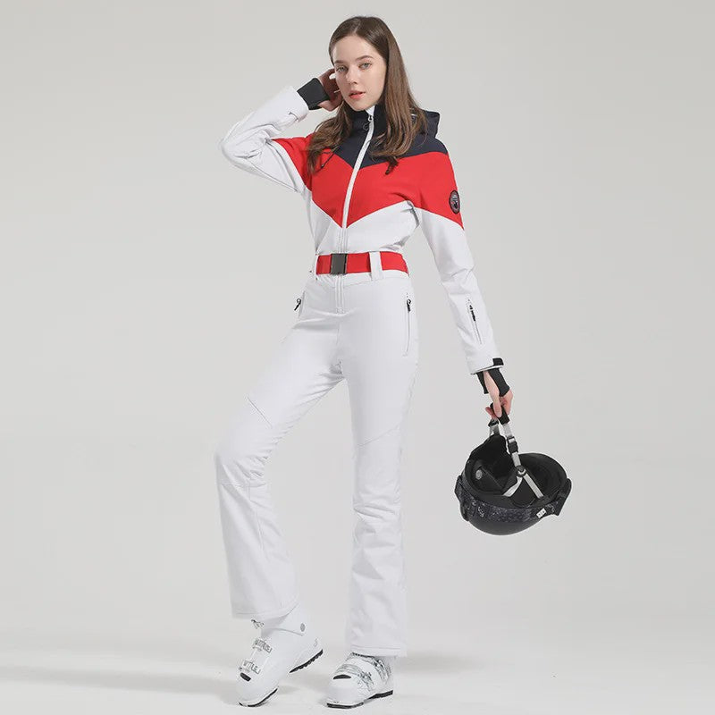 Dames Winter Ski-overall One Piece - Waterdicht, Winddicht & Warm - Outdoor Snowboard Jumpsuit