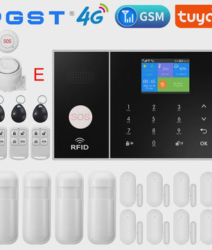 Tuya Smart Home Beveiligingssysteem met 4G WiFi, APP Meldingen en Bewegingsdetector