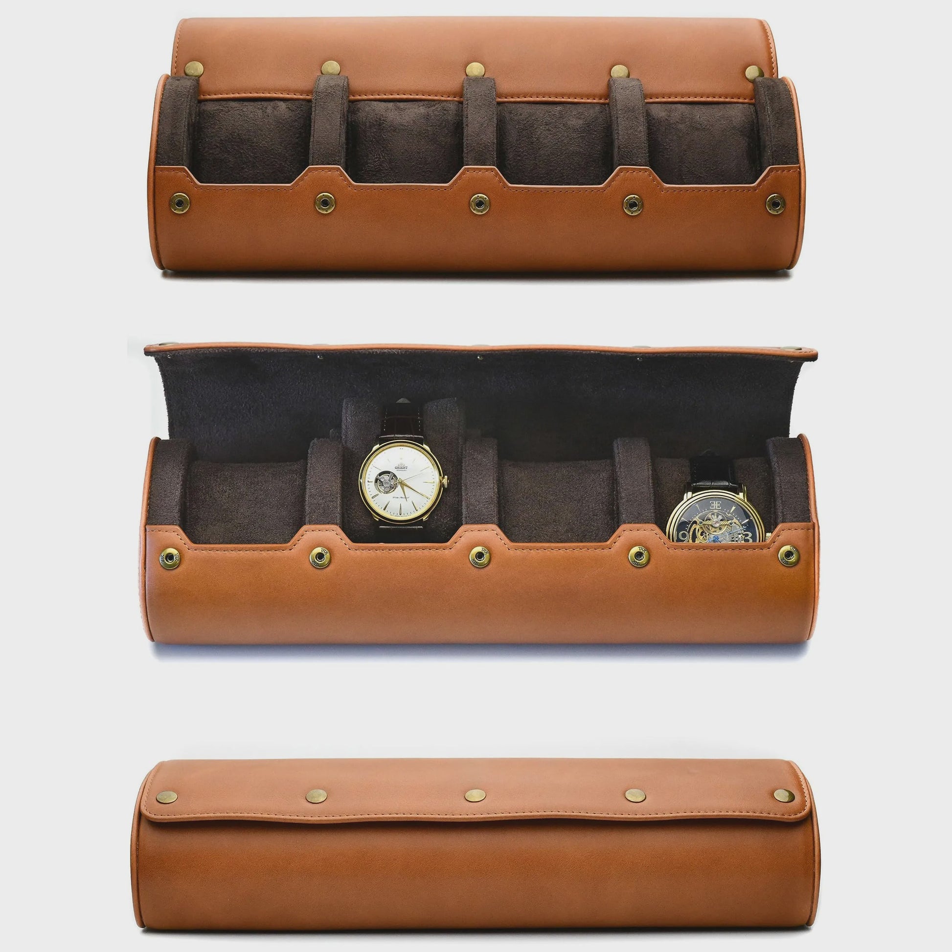 Luxe PU Lederen Horloge Reiskoffer met 6 Vakken - Organiseer en Bescherm uw Horloges