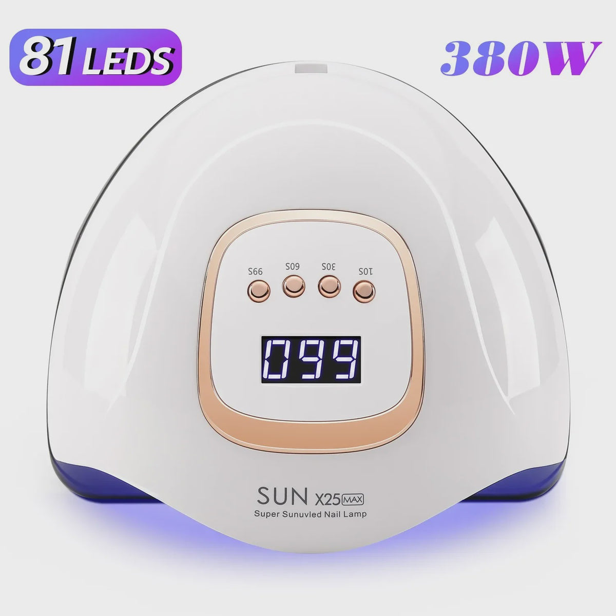 380W UV LED Nagel Lamp - 84 LEDs, Snellrogend & Automatische Sensor