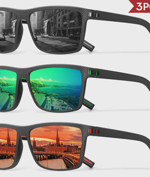 Designer Polarized Zonnebrillen Set voor Heren & Dames | UV400 Bescherming | Ideaal voor Buitenactiviteiten