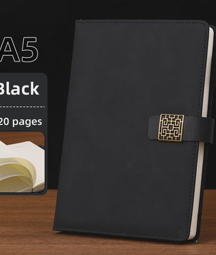 Luxe Vintage A5 Leren Notitieboek met Gepersonaliseerde Kaft - Perfect voor Werk & Studie