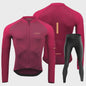 Heren Fietsset Lange Mouw Jersey met Bib Pants - Ademend en Comfortabel