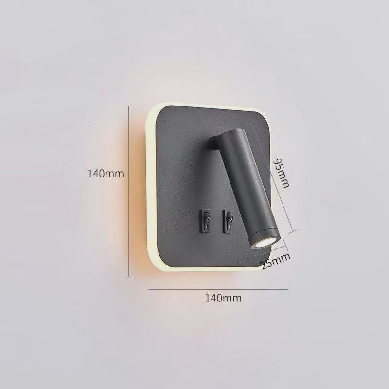 Draaibare LED Wandlamp Aluminium - 350° Rotatie, Dubbele CCT (3000K/6500K)