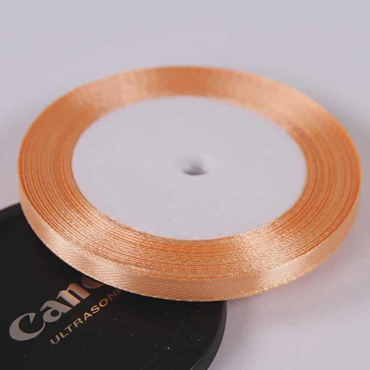 22 Meters/Roll 6mm Silk Satin Ribbons Christmas Halloween Birthday Party Gift Wrapping Ribbons DIY Handmade Crafts Material