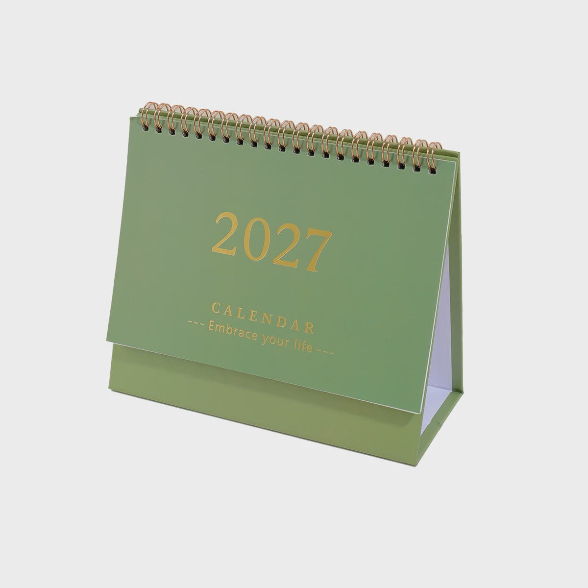 2027 Bureaukalender Maandkalender - Spiraalbinding, Opvouwbaar & Staand - Ideaal voor Planner, Kantoor & Thuis