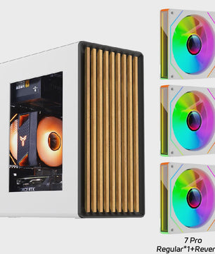 WJCOOLMAN Craftsman 3 PC Case: Stijlvolle Transparante Behuizing met Houten Accenten voor Desktop & Gaming