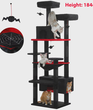 Grote Kattenboom met Krabpalen, Hangmat en Speeltjes - Meerdere Niveaus