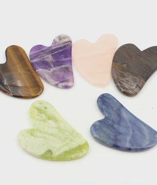 Gua Sha Schraper Gezichtsmassage Tool van Natuursteen voor Huidverzorging