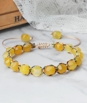 Unieke Kralen Armband - Natuurlijke Tijgeroog, Amethist & Rozenkwarts - Verstelbaar