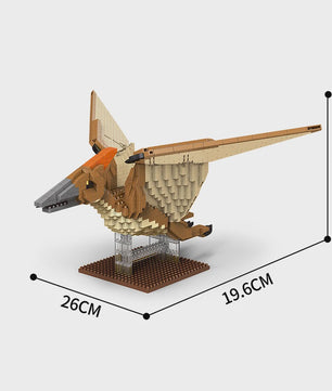 Dinosaurus Bouwstenen Speelgoed - Stegosaurus & T-Rex Micro Mini Blokken