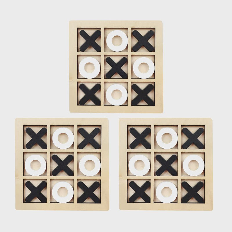Houten Montessori Boter-kaas-en-eieren Spel: Interactieve Puzzel voor Kinderen - Educatief en Hersentrainend Speelgoed