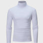 Heren Slim Fit Thermoshirt met Hoge Hals - Lange Mouwen voor Winter en Herfst