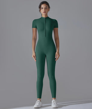 Naked Jumpsuit: Short Sleeve Yoga & Fitness Pak - Sneldrogend & Ademend