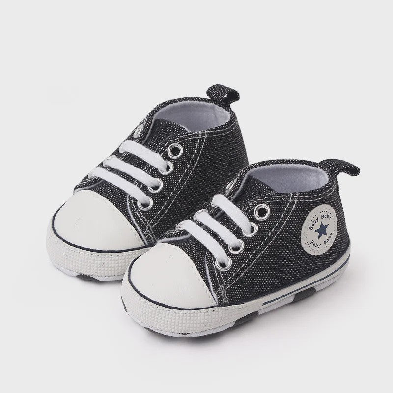 Babyschoenen Canvas Sneakers - Eerste Stapjes Schoentjes met Zachte Zool