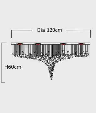 Luxe Kristallen LED Plafondlamp - Moderne Hanglamp voor Trappenhuis, Hal & Woonkamer