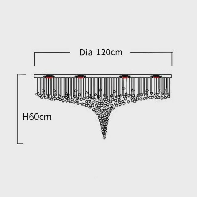 Luxe Kristallen LED Plafondlamp - Moderne Hanglamp voor Trappenhuis, Hal & Woonkamer