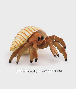 Realistische Heremietkreeft Figuur - Duurzaam PVC Zeedier Speelgoed voor Kinderen
