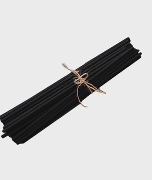 100 Stuks Rietstokjes voor Diffusers - 3mm x 20cm - Zwart, Wit & Naturel
