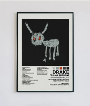 Drake Album Cover Posters - Canvas Muurdecoratie