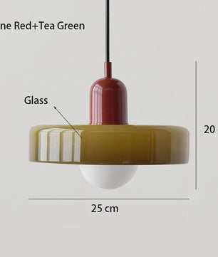 Nordic Retro Glazen Hanglamp - Stijlvolle Verlichting voor Woonkamer, Eetkamer & Slaapkamer