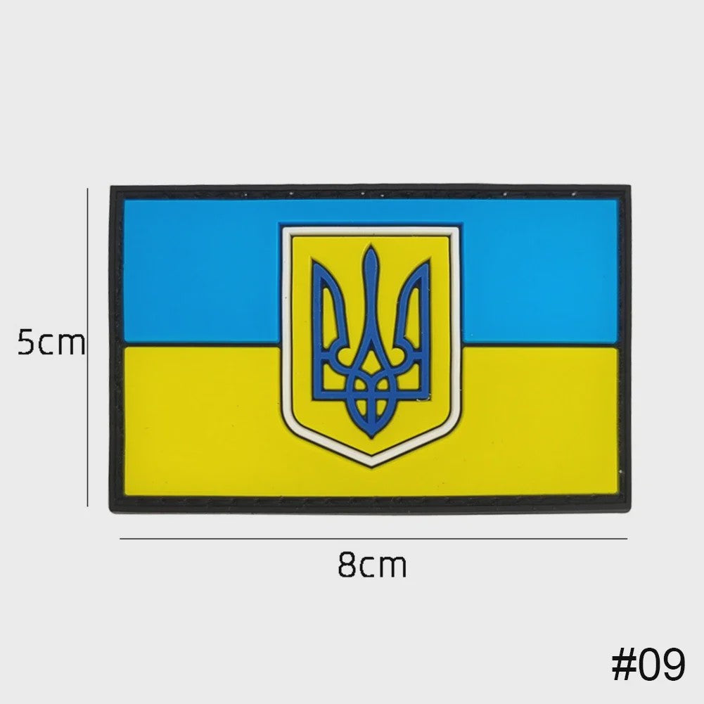 Ukraine Vlag Patches & Nationaal Embleem - Geborduurde Tactische Badges voor Kleding