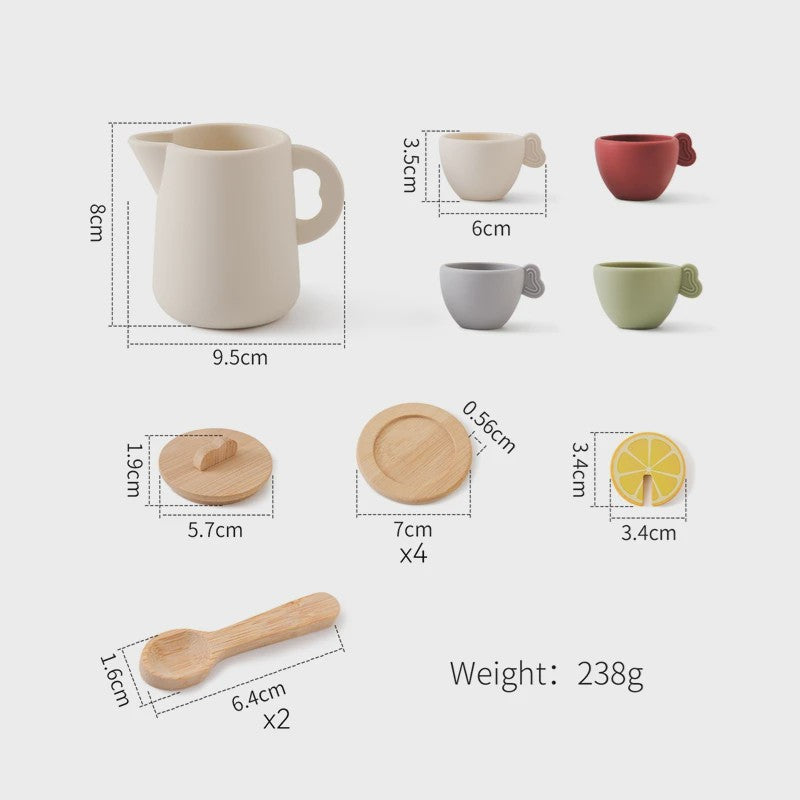 Houten Montessori Muziektafel voor Baby's & Kinderen - Xylofoon, Trommels & Windgong