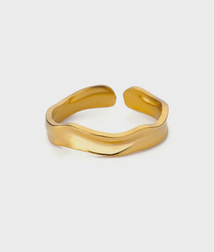 Luxe Gouden Ringen Set: Zirkonia & Boze Oog Design - Verstelbaar & Trendy
