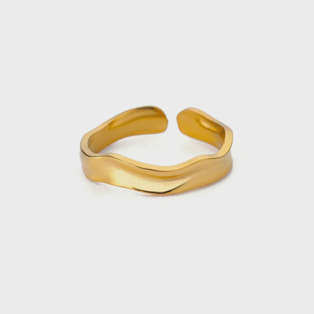 Luxe Gouden Ringen Set: Zirkonia & Boze Oog Design - Verstelbaar & Trendy
