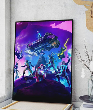 Fortnite Game Poster Canvas Print - Anime Stijl Wanddecoratie