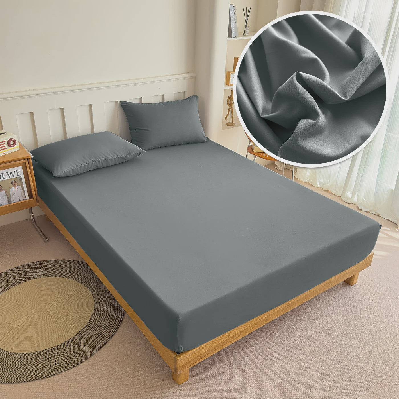 Hoeslaken 100% Polyester met Elastische Band - Diverse Maten & Kleuren