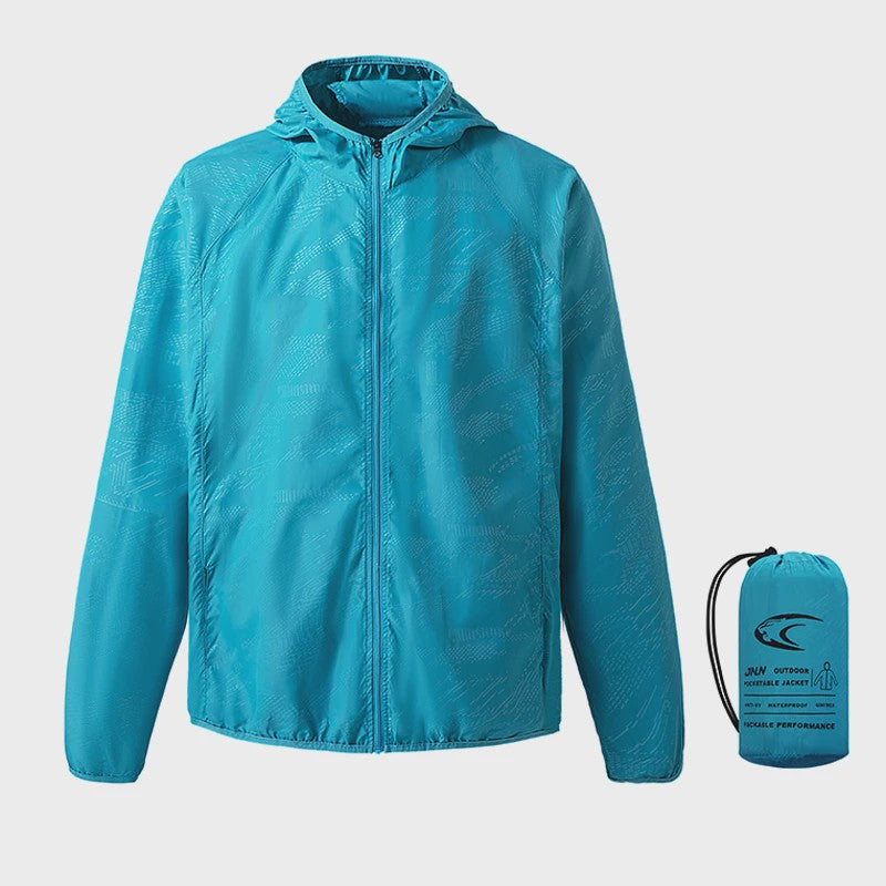 Unisex Waterdichte Outdoor Jas - Sneldrogend, Winddicht & Zonbescherming