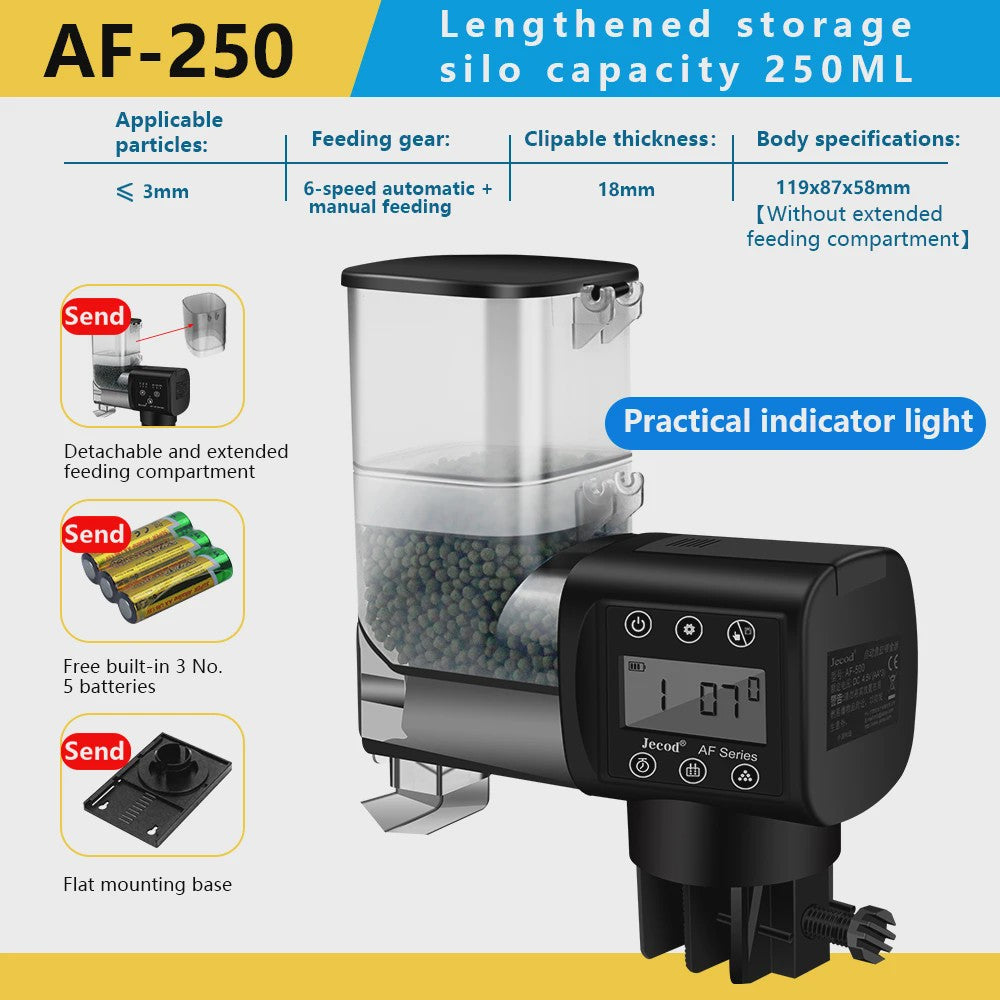 Jebao Jecod Automatische Aquarium Voederautomaat met Digitale Timer & Afstandsbediening