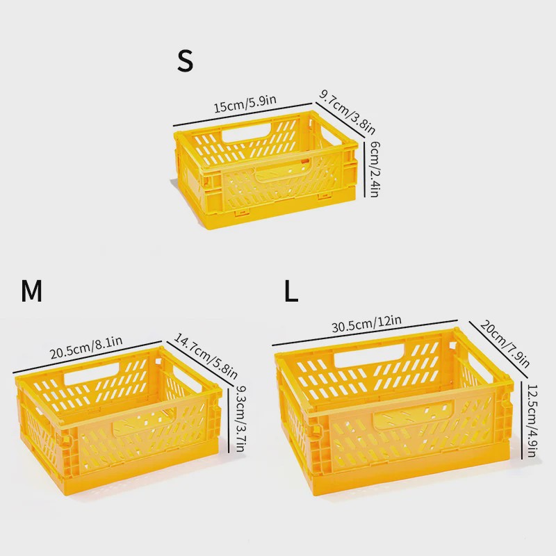 Opvouwbare Opbergkrat & Mand - Stapelbaar, Draagbaar en Ideaal voor Speelgoed, Sieraden en Cosmetica