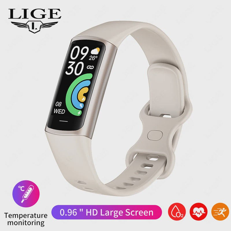 Smartwatch C68L: Fitness Tracker, Gezondheidsmonitor & Waterdichte Sport Armband voor Dames & Heren