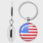 Soviet Union,Brazil,Canada,Netherlands,Israel,Syria,Venezuela,United States,Spain National Flag Series Double-Sided Keychain