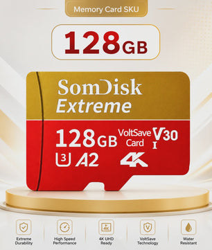 Snelle Micro SDXC Kaart 128GB/256GB/512GB/1TB/2TB - Class 10, U3, A2, 4K Video Ready