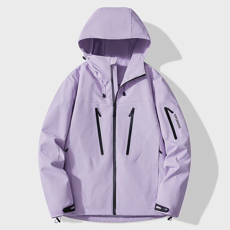Unisex Waterdichte Outdoor Jas - Winddicht & Ademend voor Wandelen, Kamperen & Sport