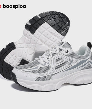 Baasploa Dames Sportschoenen - Lichtgewicht Ademende Hardloopsneakers met Anti-slip Zool