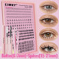 Fluffy Wimperextensie Kit: 720 Stuks Wimper Clusters & Tools voor een Volle Look