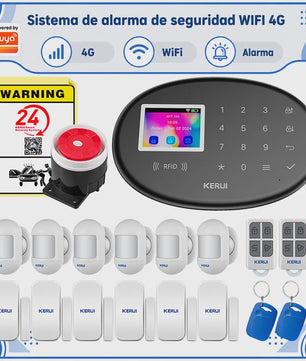 KERUI W20 WiFi GSM Alarmsysteem met Tuya Smart App - Draadloze Home Security Kit