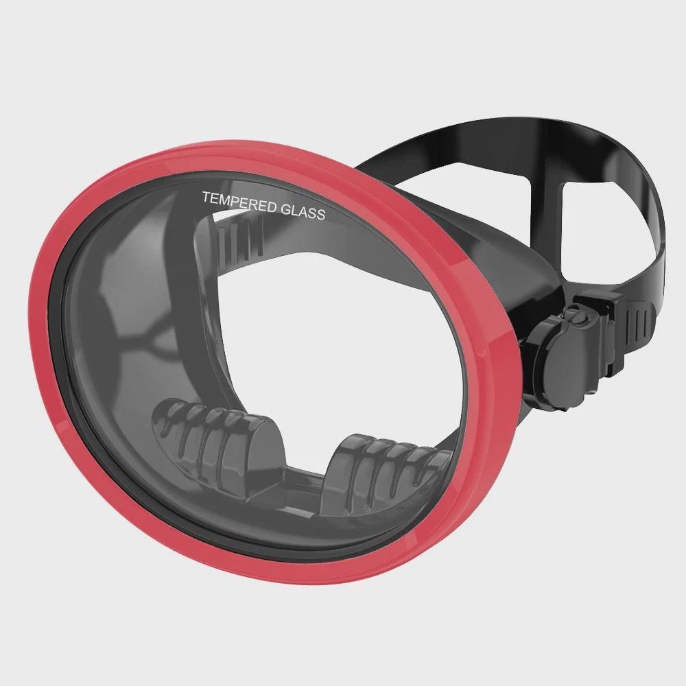 Retro Duikmasker Ovaal met Panoramisch Zicht - Duiken & Snorkelen