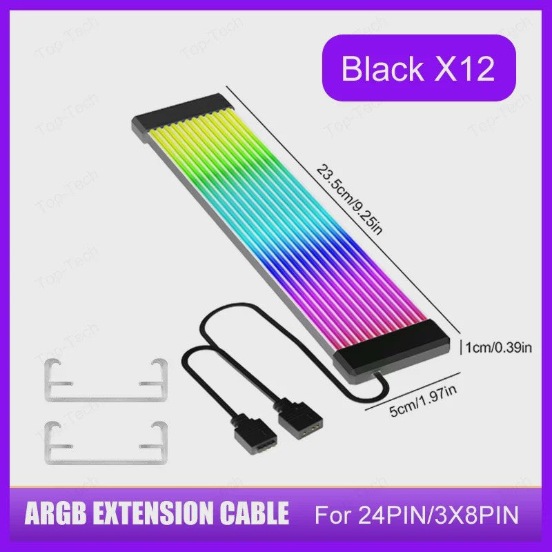 ARGB PC Kabel Verlenging - 5V 3-Pin Synchronisatie voor Moederbord & Videokaart