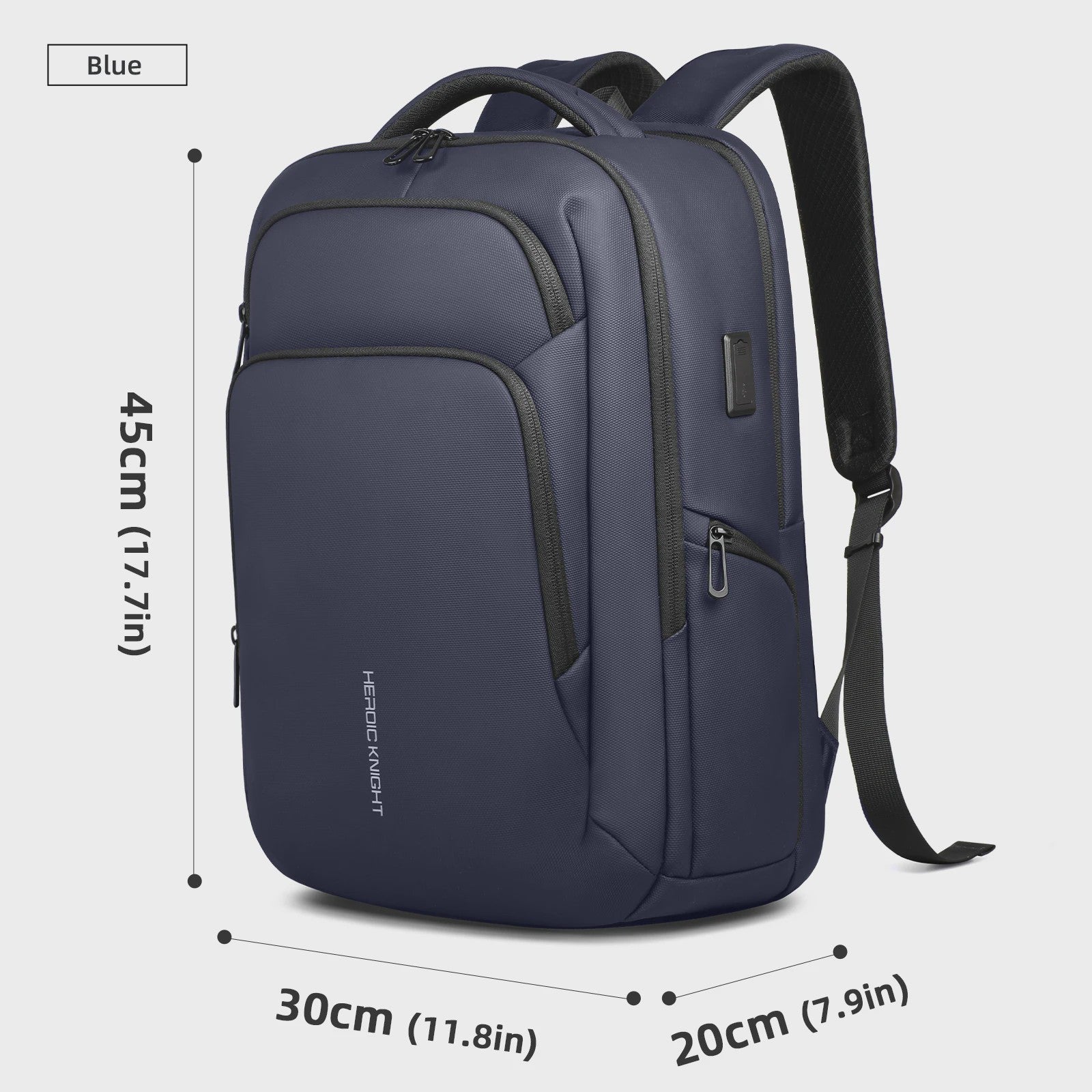 Multifunctionele Zakenrugzak voor Heren - Waterdicht, 17.3" Laptopvak & USB Oplaadpoort - Ideaal voor Werk & Reizen