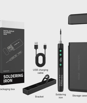 15W USB Slimme Soldeerbout Set met Temperatuurregeling en Type-C